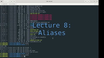 ULI101 Lecture 8 -- Aliases