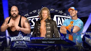 WWE 2K24 John Cena Vs Edge Vs Big Show - World Heavyweight Championship - Wrestemania 25