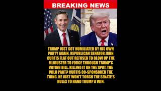 BREAKING: GOP Senator John Curtis Defies Trump's Demand to Gut the Filibuster, Leaving His Voting...