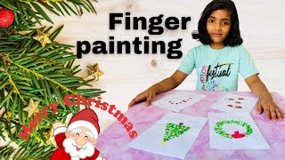 Finger Painting Ideas For Christmas Christmas Finger Paintingsdrawing Christmas Decorations Diy
