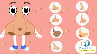 NOSE, THE SENSE OF SMELL | NURSERY RHYME | EDUCATIONAL VIDEO