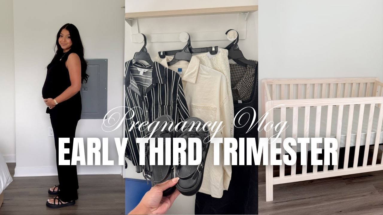 WEEKLY VLOG | Third Trimester Pregnancy Updates, Nursery Items, Bump Friendly Old Navy Haul