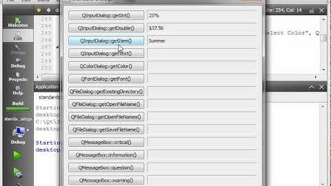 Qt 89 - Standard Dialogs