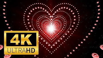 Free 4K Heart Tunnel Loop Background Animation Video #heart #tunnel #loop #background