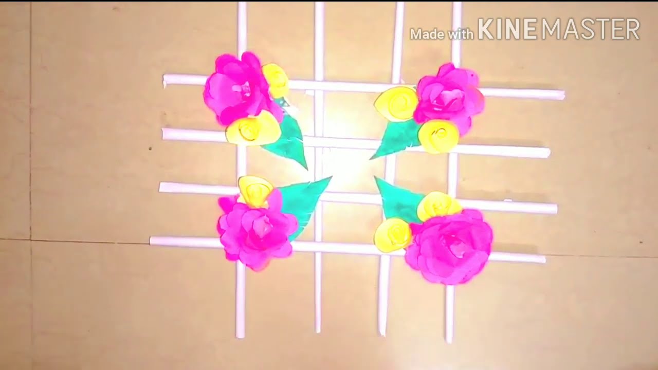 DIY Color paper craft wall decor easy paper craft ideas YouTube