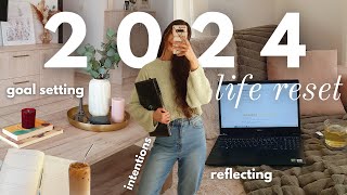 2024 NEW YEAR RESET | setting goals, yearly intentions & apartment refresh