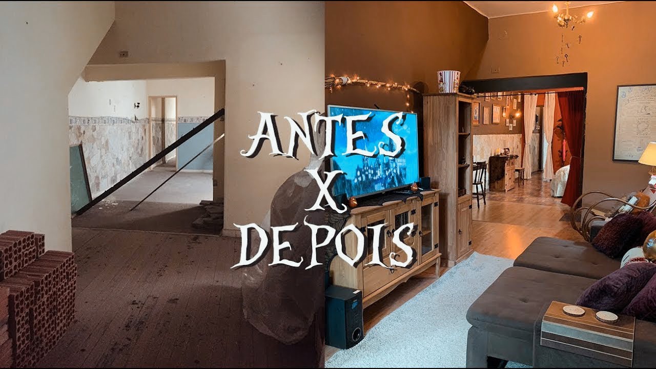 ANTES X DEPOIS DA CASA DE HARRY POTTER