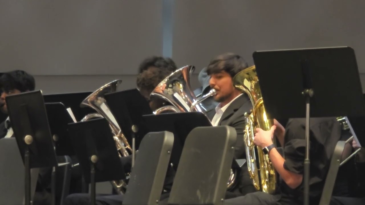 Pre MPA concert, Tocoi Wind Ensemble. Feb 24, 2026. Jeremy Marquez, euphonium.