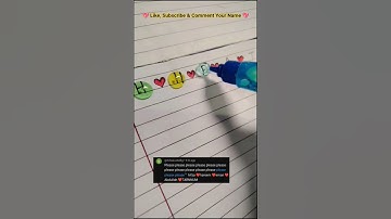 BFF Special💕Beautiful Bubble Name Writing💭#art #name #frindship #writing #calligraphy #smileycrafter