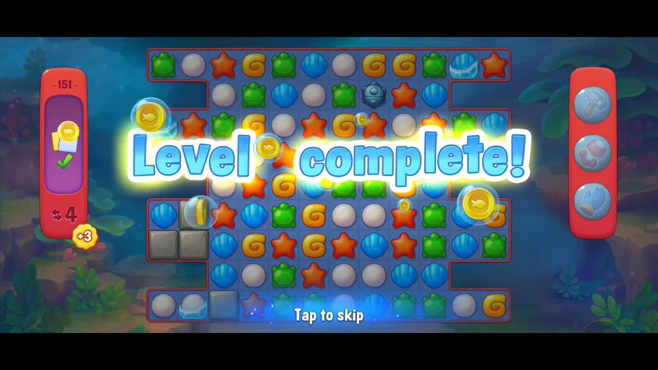 Playrix Fishdom | Fishdom ads | Level 151 to 155 | Blast | Gameplay ...