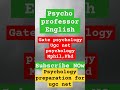 Ugc net psychology december 2023| Gate psychology 2024| Mphil psychology videos 2024| Net psychology