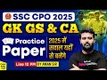 SSC CPO 2025 | SSC CPO GK GS & Current Affairs Practice Set | SSC CPO Important Questions | Aman Sir