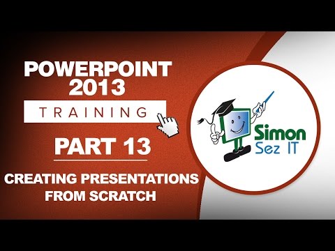 PowerPoint 2013 for Beginners Part 13: Create a New Presentation in PowerPoint