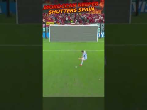 ملخص ركلات ترجيح المغرب واسبانيا 3 0 