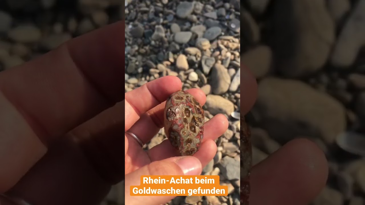 Rheinachat beim Goldwaschen gefunden | Edelsteine in Deutschland | NEUZEIT NOMADEN
