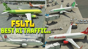 FSLTL AI Traffic Models & Liveries Details ( Must-Have Freeware ) MSFS Gameplay 4K