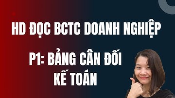 HD Đọc BCTC Doanh nghiệp | P1: Bảng cân đối kế toán.
