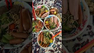 ajako hamro nasta #ramen #siumai #sausage #meatball #veggies