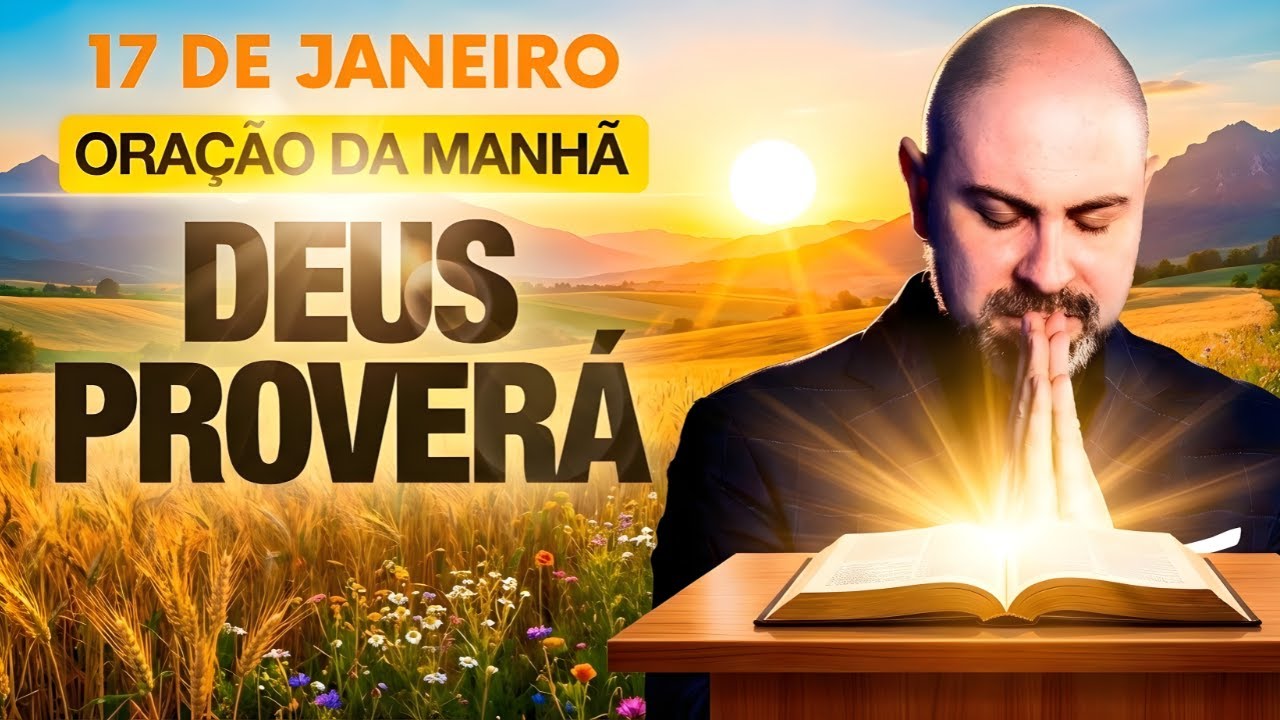 ORAÇÃO DA MANHÃ DE HOJE 17 DE JANEIRO SALMO 91: DEUS PROVERÁ E REFRIGERA MINHA ALMA VINICIUS IRACET,