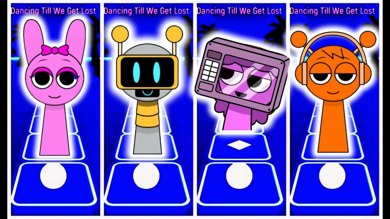Tiles Hop 020 Sprunki Incredibox Pinki 🆚 Funbot 🆚 Lily 🆚 Oren
