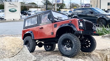 Test driving at the dealership my RC4WD Gelanda II RTR 2015 Land Rover Defender D90