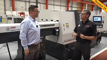 Maximise Efficiency with XYZ 65 LTY-S Lathe & LNS Bar Feeder: The Ultimate Production Solution.