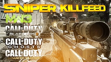 Sniper Killfeed | MW3, Black ops 2, Ghosts & Advanced Warfare