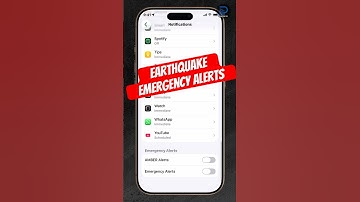 Turn On EMERGENCY/EARTHQUAKE ALERTS on iPhone (iOS 26)