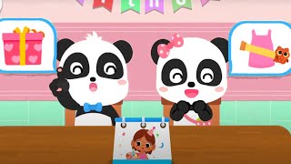 Baby Panda's Birthday Party | Dress up Hairstyle, Cakes Decoration, Birthday Gifts Babybus Games screenshot 5