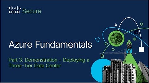 Azure Fundamentals Part 3: Demonstration -- Deploying a Three-Tier Data Center.