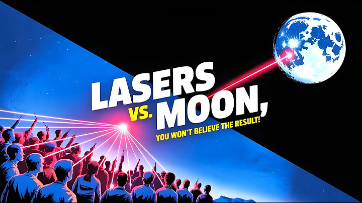 What if everyone pointed a laser at the moon?
