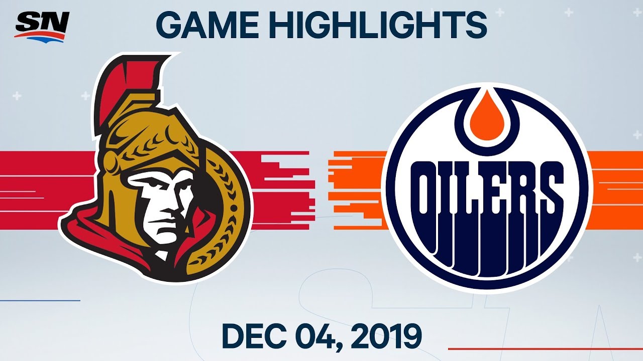 NHL Highlights | Senators vs Oilers - Dec. 4, 2019 - YouTube