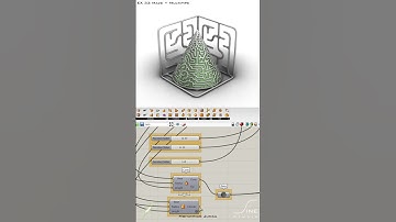 Grasshopper - EX 33 - Maze + Multipipe #parametricdesign #grasshopper #architecture