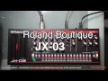 Roland boutique  jx03 synth module demo