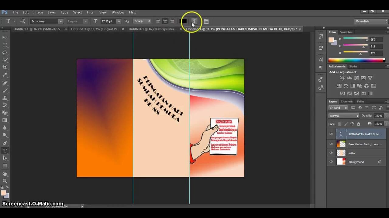 Cara Membuat  Brosur  Menggunakan Photoshop  CS6 YouTube