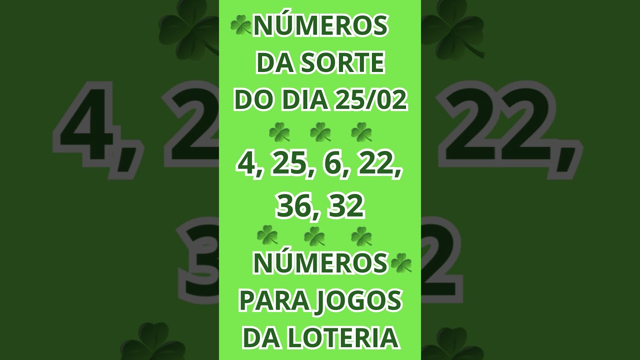 NÚMEROS DA SORTE 