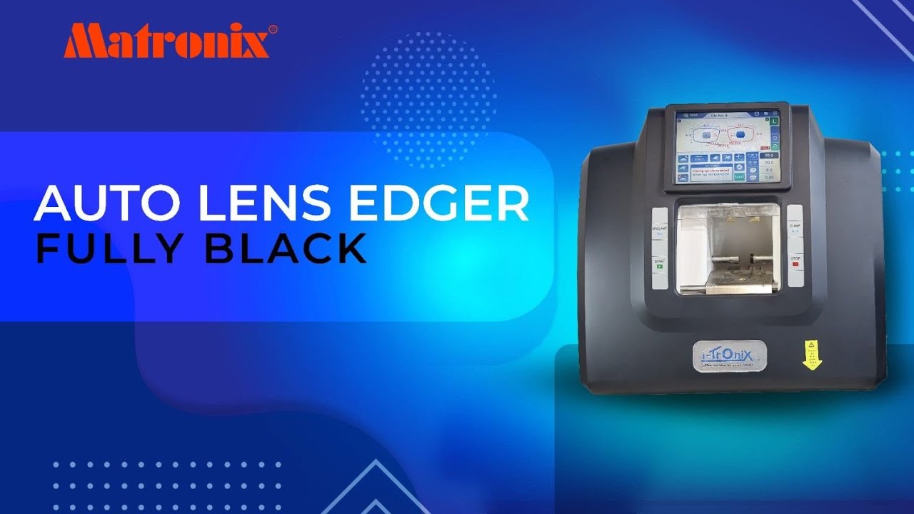 AUTO LENS EDGER FULLY BLACK  #AutoLensEdger #LensEdger #OpticalMachinery #OpticalEquipment