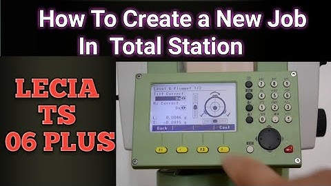How To Set a New Job In Total Station #Lecia TS 06 ,TS 02 ,TS 09||New Job Setting||Total Station||