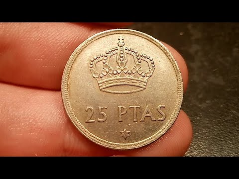 SPAIN 1979 25 PESETA Coin VALUE? Juan Carlos I