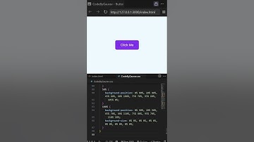 🖱️ Button Click Animation using HTML & CSS #webdevelopment #coding #animation #shorts
