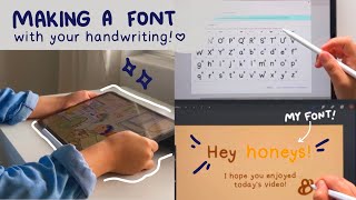 Making a font with my handwriting ✏️  & how you can make one too! screenshot 1