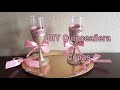 DIY Quinceañera Copas/ Decorating Wedding Flutes