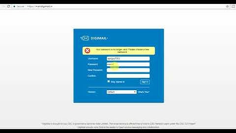 How to change & reset Digimail Possword, डिजीमेल का पासवर्ड कैसे बदले By Indi techno