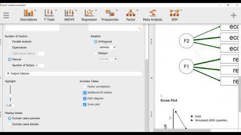 Exploratory Factor Analysis in JASP
