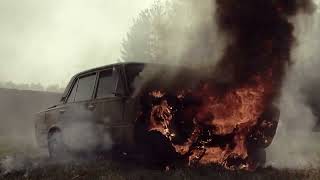 Burning Car Ambience | Fire, Distant Wind, Ambient Sounds | Dying Light Ambience