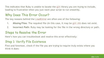 Resolving the LoadError in Ruby: How to Fix the 