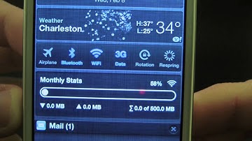 WeeTrackData Track Your Data Usages from Notification Center Cydia Tweak Review