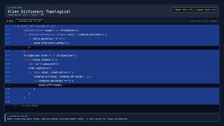 Full [Coding] Alien Dictionary Topological — Java DSA Prep Update