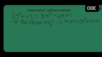 y"-4y=8x^2-4x+1  undetermined coefficient method solved exercise problem from Earl A Coddington