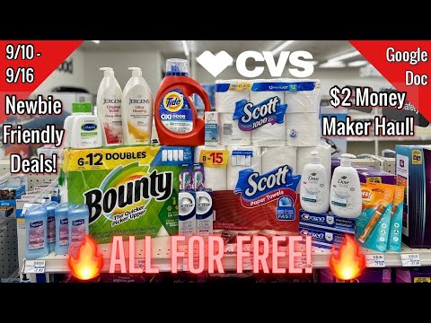 CVS Free & Cheap Coupon Deals & Haul | 9/10 – 9/16| Easy MONEY MAKERS & PAPER 🧻| Learn CVS Couponing